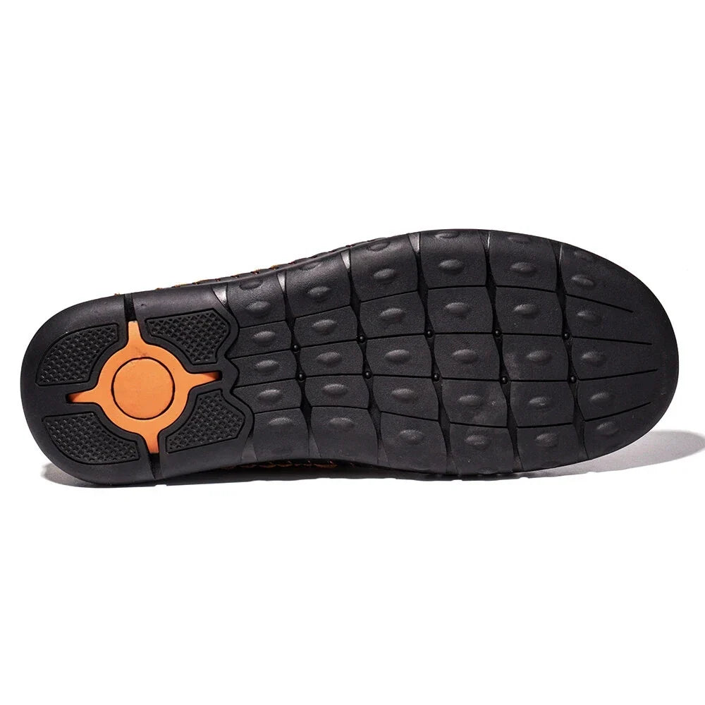 Handmade Leather Casual Men Shoes Design Sneakers Men Comfortable Leather Men Loafers Hot Sale Moccasins Driving Shoes Plus Size