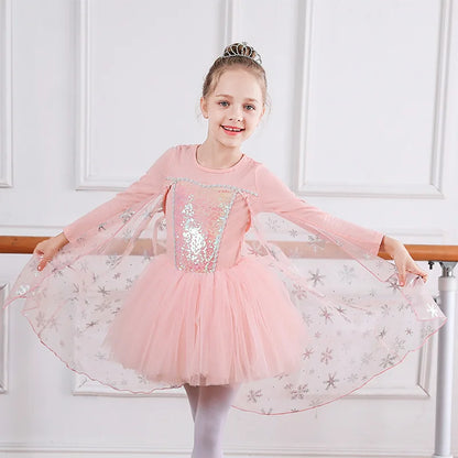 Girl Ballet Dancing Dress Party Fancy Sequined TUTU Dress Princess Girl Clothes Baby Girl Stage Shows Party Costumes