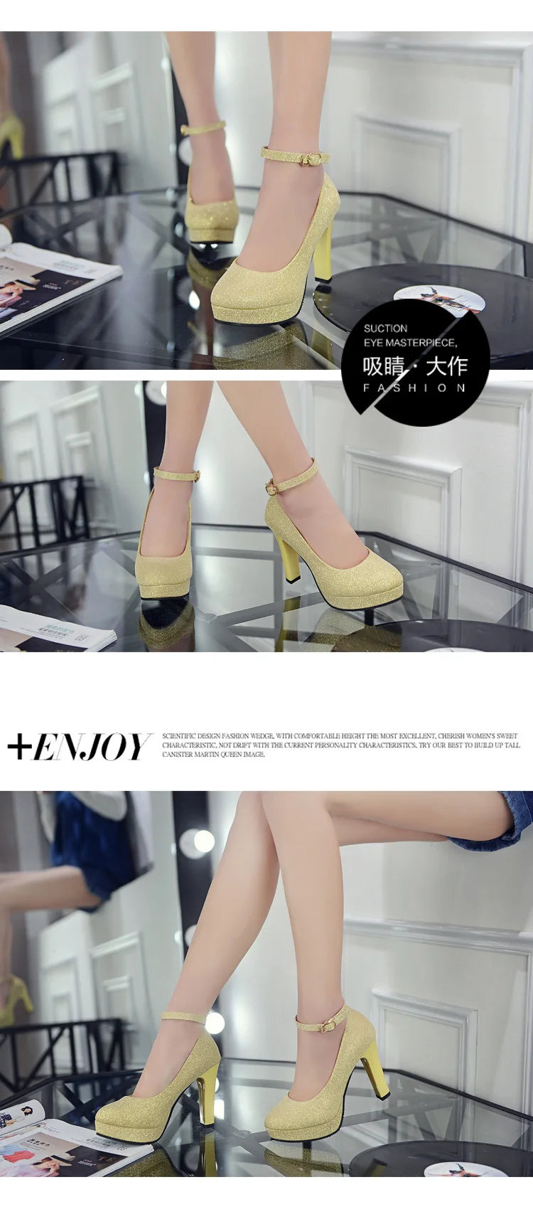Shoes Women Black Pumps  Spring Casual Shoes Female High Heels White/red Weding Shoes 34 40 Plus Size Pumps
