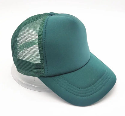 Free Custom Brand LOGO Text Design Personality DIY Trucker Hat AD Baseball Cap Men Women Blank Mesh Adjustable Hat
