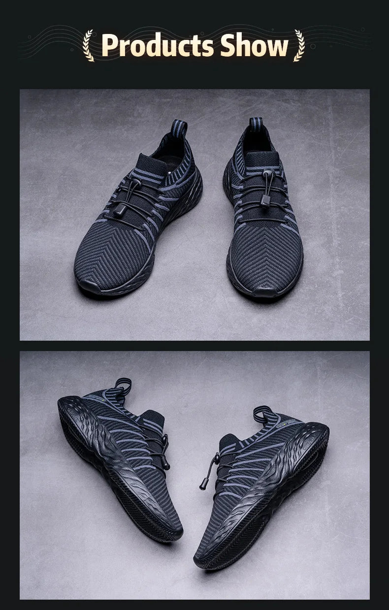 Waterproof Running Shoes for Men Breathable Light Women Training Walking Sneakers Outdoor Trekking Slip-on Sports Shoes