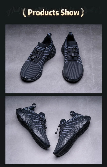 Waterproof Running Shoes for Men Breathable Light Women Training Walking Sneakers Outdoor Trekking Slip-on Sports Shoes