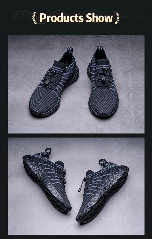 Waterproof Running Shoes for Men Breathable Light Women Training Walking Sneakers Outdoor Trekking Slip-on Sports Shoes