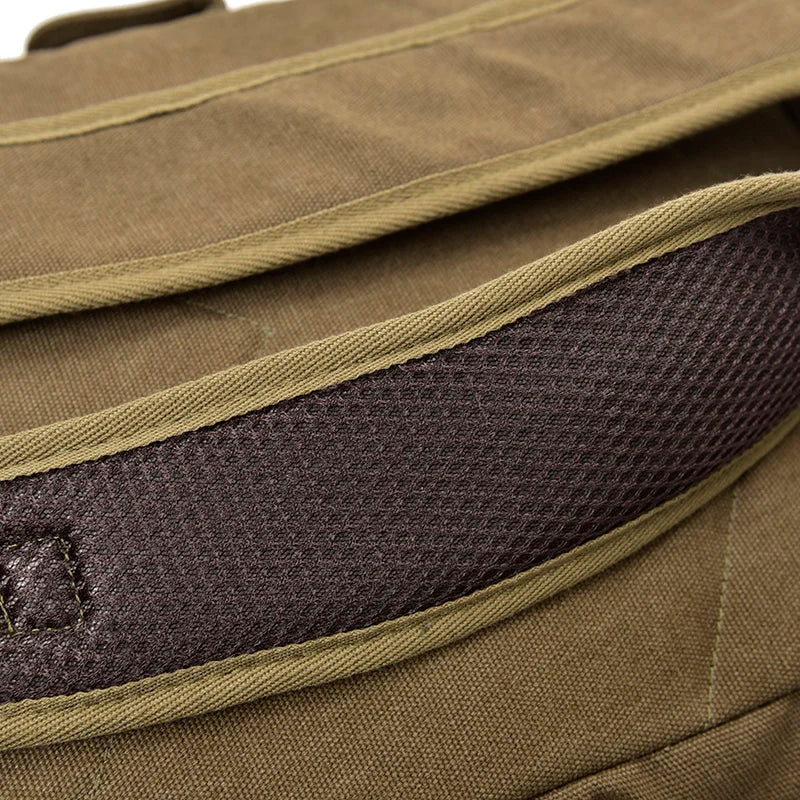 New High Quality Canvas Men Backpack Large Shoulder School Bag Rucksack For Boys Travel Fashion Camping Bags Fashion Simple Bags