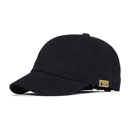 Short Brim Baseball Cap Cotton Men Women Soft Vintage Dad Hat Adjustable Trucker Style Low Profile Caps