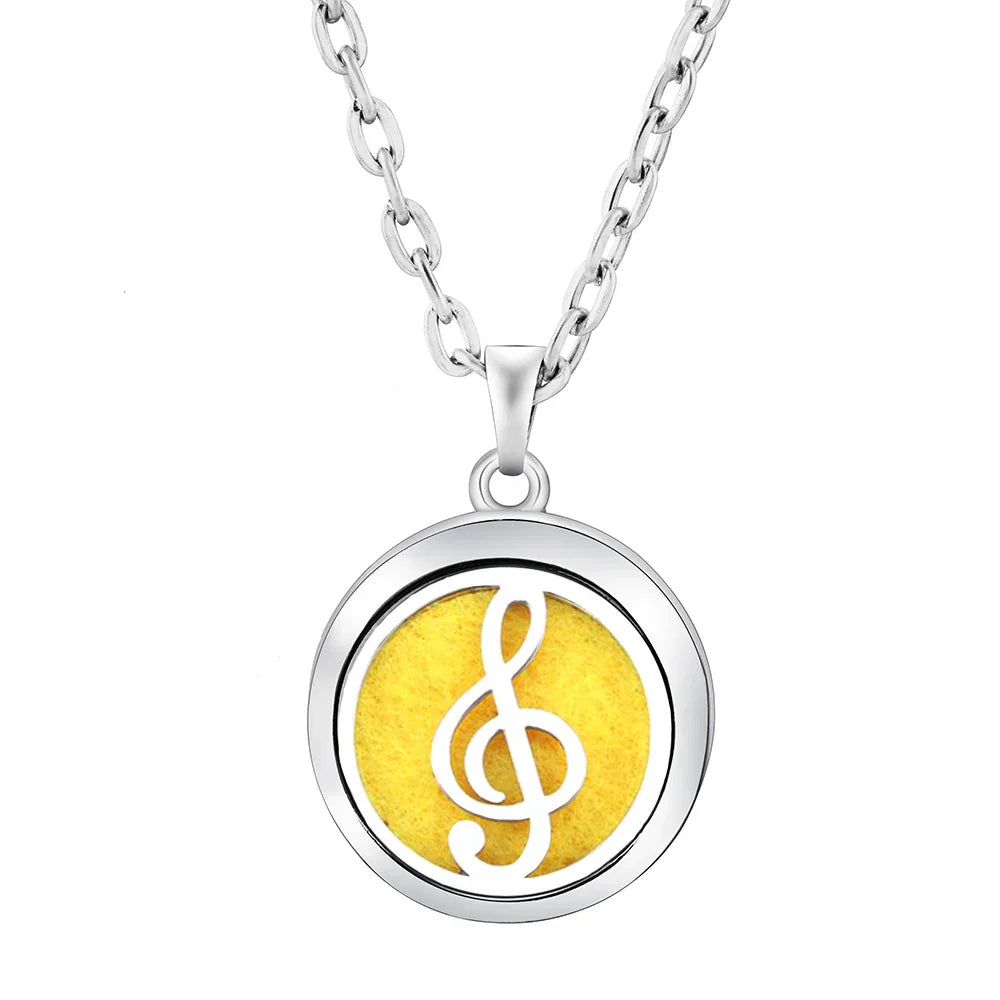 New Stainless Steel Fashion Tree Of Life  Aromatherapy Necklace Essential Oil Diffuser Perfume Locket Pendant Women Jewelry Gift