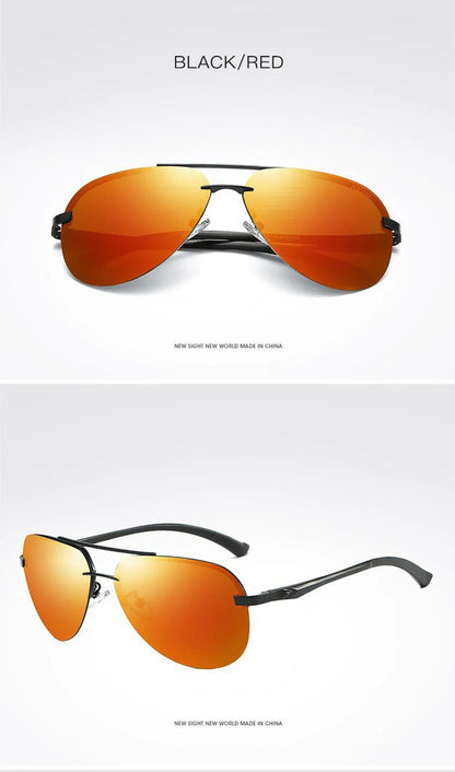 New Polarized Men Sunglasses Classic Driving Sun Glasses Metal Frame Mirror Lens Sunglasses Men/Women