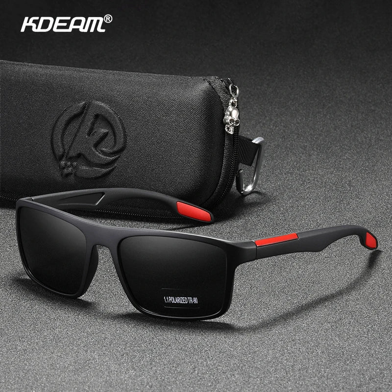 Rectangular Ultra Light Sports Sunglasses Men Polarized TAC 1.1mm Thickness Lens Driving Sun Glasses Women Cat.3
