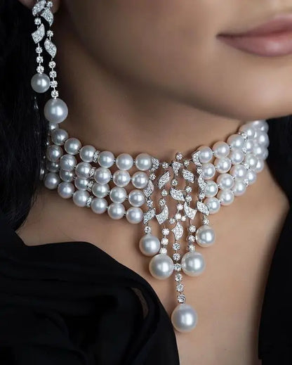 Nigeria 2pcs Bridal Zirconia Jewelry Sets For Women Party, Luxury Dubai Nigeria CZ Crystal Wedding Jewelry Sets