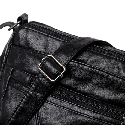 Fashion All-match Solid Color Messenger Bag High Capacity Womens Shoulder Bags 2021 New High Quality Pu Leather Women Handbag