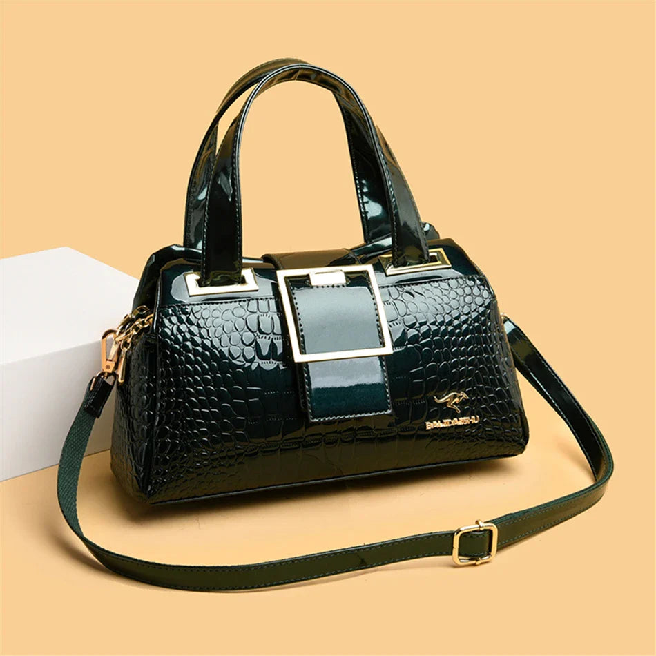 Luxury Designer Handbag Brand Crossbody Bags For Women 2024 New Crocodile Pattern Leather Shoulder Bags Casual Tote Bag Bolsos