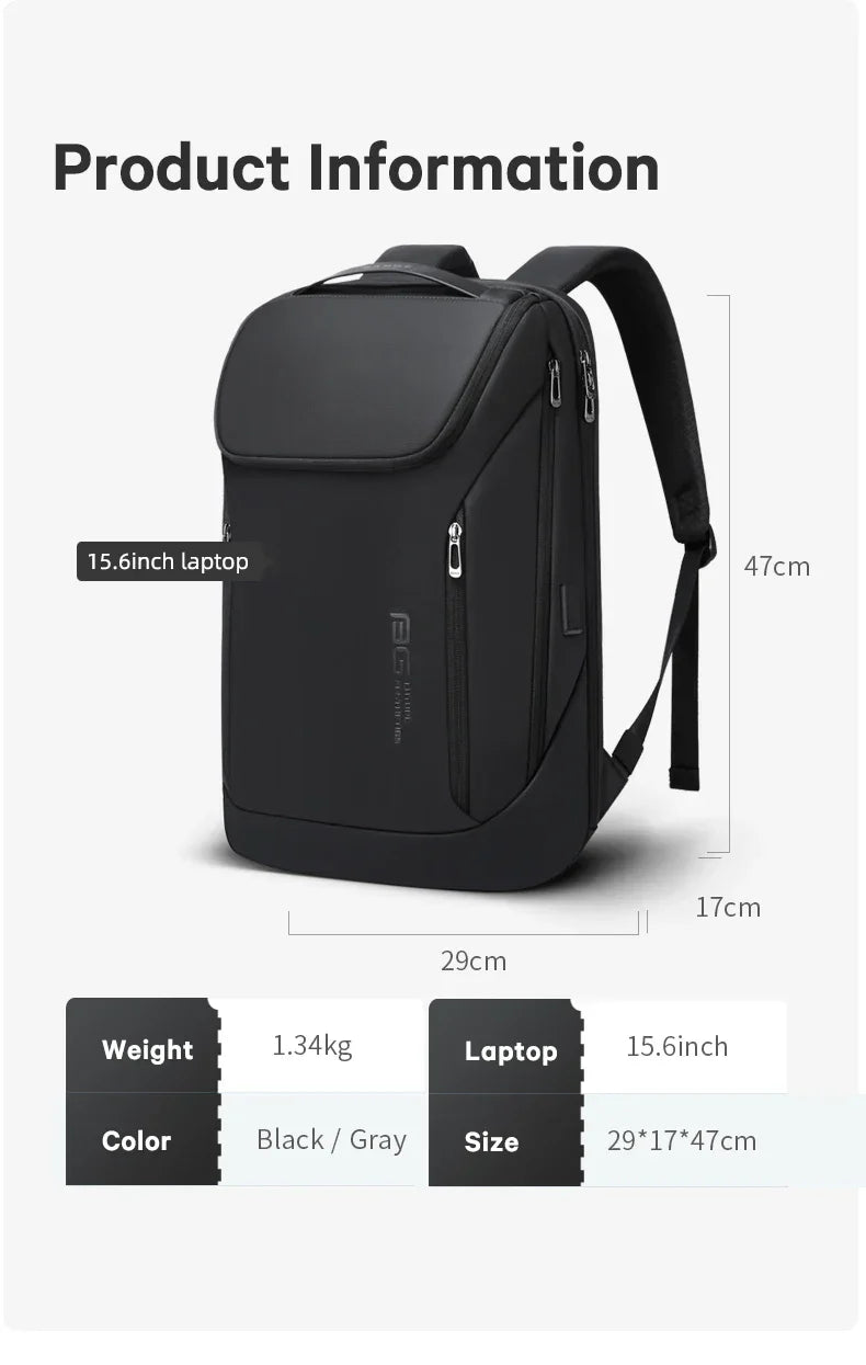 Business Backpacks Laptop 15.6 inch Multifunctional WaterProof Big Capacity Daily Work Male Backpack School Bag Mochila