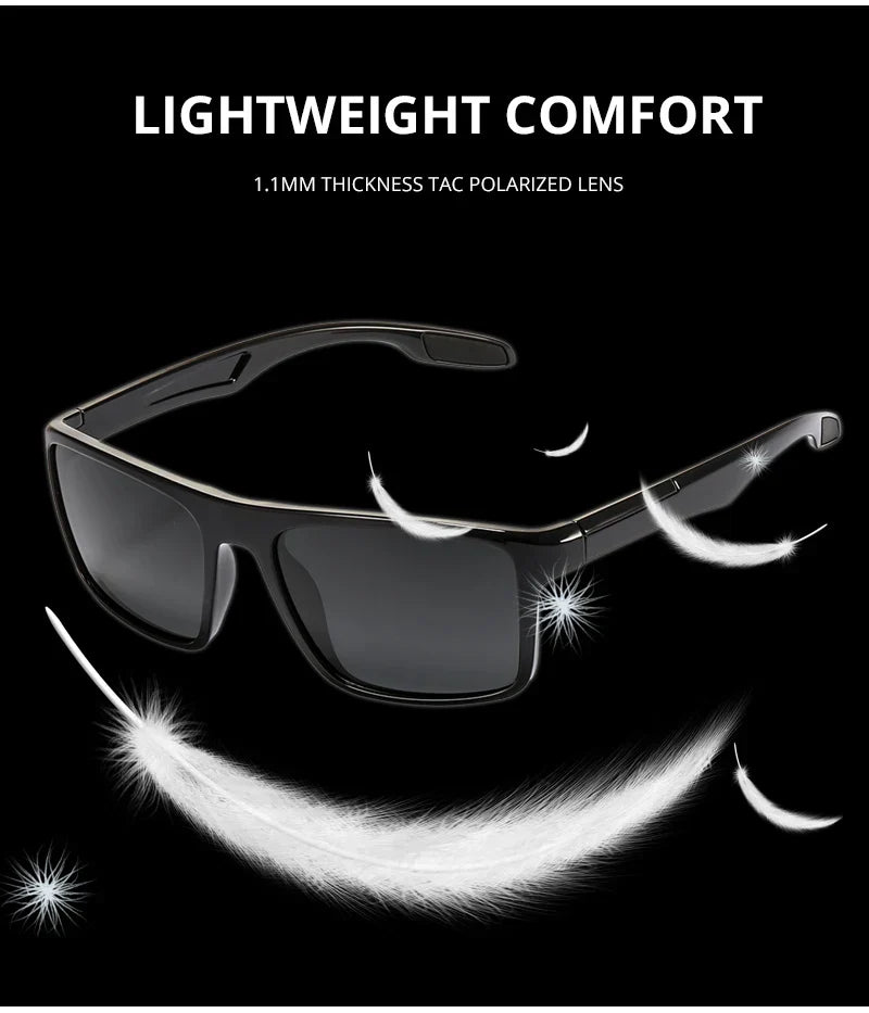 Ultra Light Rectangular Photochromic Sunglasses Men Polarized TAC 1.1mm Thickness Lens UV400 Sun Glasses Women Cat.3 CE