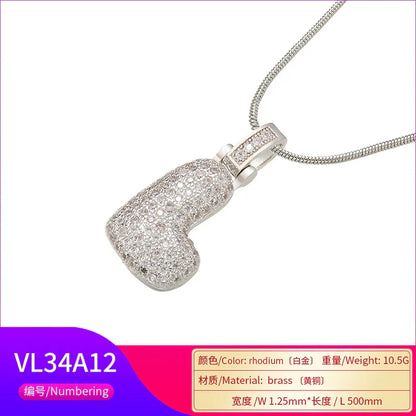 1.25x500mm Fat and lovely crystal brass silver color  letter necklace for women friends birthday gift model: VL34