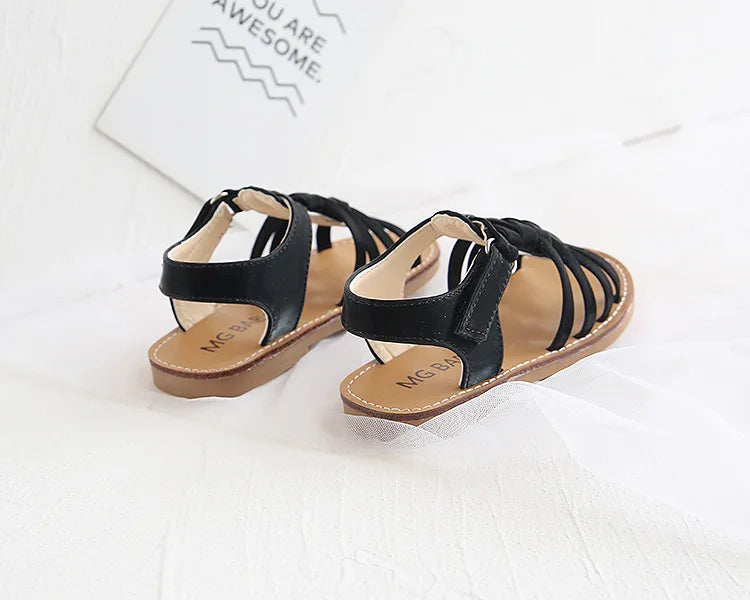 Kid girl Sandals toddler Girls flat Sandals girls braid sandals