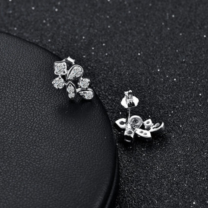 New Arrivals Moissanite Diamond 925 Sterling Silver Stud Earrings Passed Diamond Test Moissanite Fine Jewelry for Women Gift
