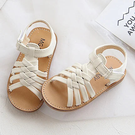 Kid girl Sandals toddler Girls flat Sandals girls braid sandals