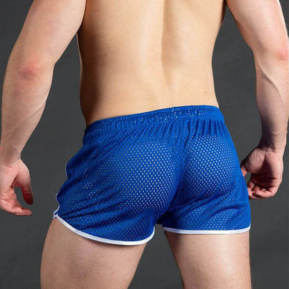 Gym Mens Sport Running Shorts Quick Dry grid Workout Short Pants GYM Wear