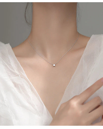 38+4.8cm Silver Necklace For Women Fine Silver 925 Jewelry Fashion Neck Minimalist Pendants 925 Silver Chains Woman