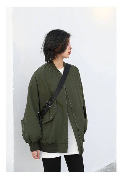 Spring Autumn Women's Solid Color Loose Long Sleeve T-shirt O-neck Basic Top Bottomed Shirt Casual  Tshirt Woman Female