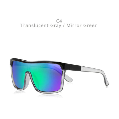 Flynn Style Sunglasses Men Plus Shape Outdoor Anti-reflective Sun Glasses Women with Peanut Box