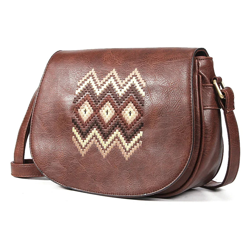 Fashion Shoulder Bag Vintage Women Handbag Purse Embroidery Messenger Bag Quality Small Bag for Girls Crossbody Bag