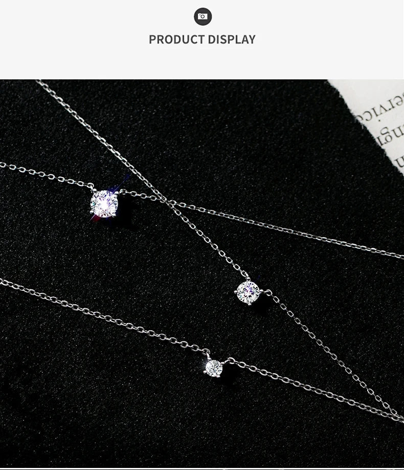 38+4.8cm Silver Necklace For Women Fine Silver 925 Jewelry Fashion Neck Minimalist Pendants 925 Silver Chains Woman