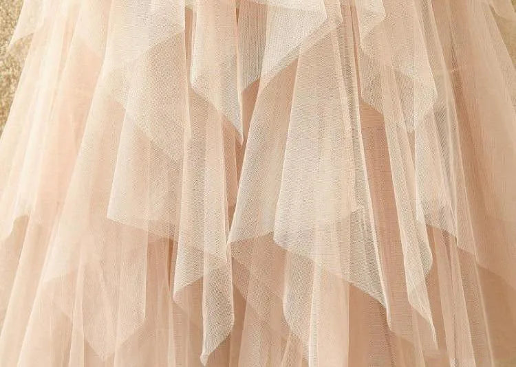 Women Sweet  Midi Spring And Summer High Waist Solid Asymmetrical Elegant Chic White Mesh Tulle Skirts Faldas