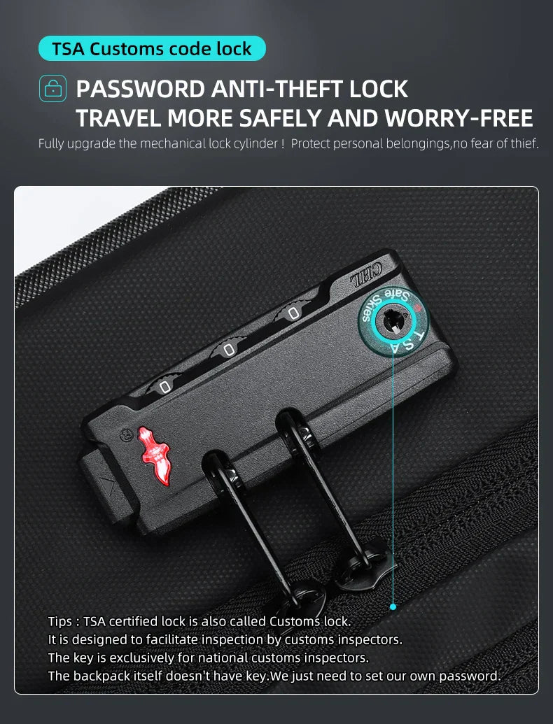 Brand Laptop Backpack Anti-theft Waterproof School Backpacks USB Charging Men Business Travel Bag Backpack New Design