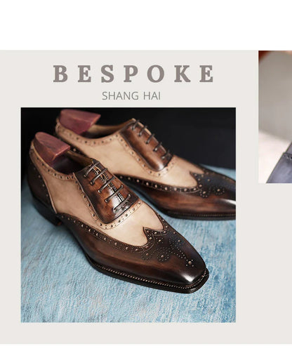 Fiddle-Back Beveled Waist Mens Dress Shoes Real Leather High Quality Wedding Shoes Formal Italian Design Shoes Handmade OX54