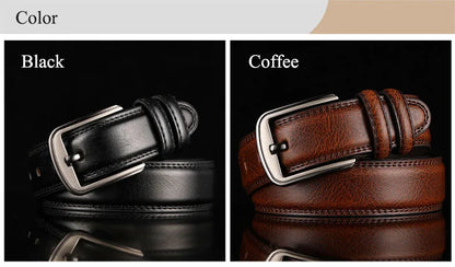 1Pc 3.7*110-130cm Men's 2nd Cowskin Leather Belts Male Designer Business Waistband Crafts for Adults Jeans Accessories