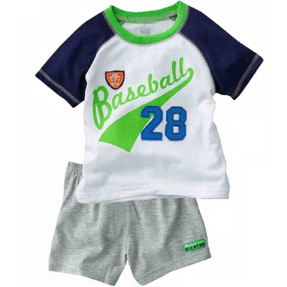 Green Crocodile Baby Boy Clothes Set Bike Children Tee Shirts Pants Suits Kids Outfit 100% Cotton Tops Panties 2 3 4 5 6 7 Years