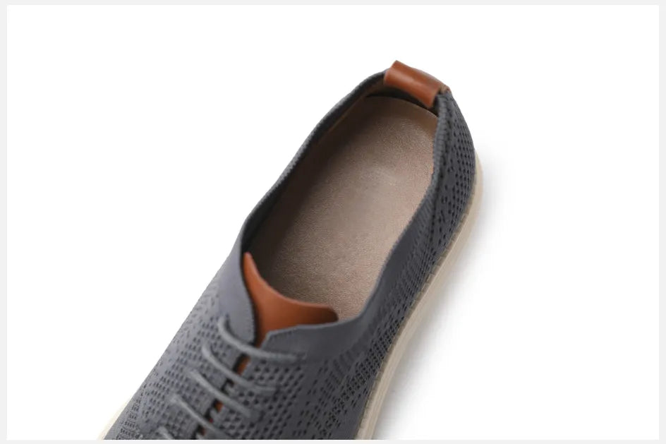 Male Sneakers Summer Knitted Mesh Casual Shoes Lightweight Casual Shoes Breathable Walking Footwear Shoes For Men
