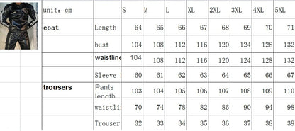 Men's and women's PU leather Hoodie suit leisure sportswear Hoodie jogging suit sportswear men's suit bright leather sportswear