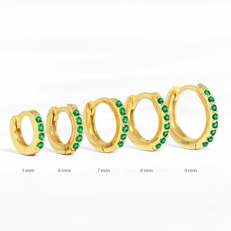 925 Sterling Silver Earrings For Women/Men Small Hoop Earrings Ear Bone aros Tiny Ear Nose Ring Girl aretes ear hoops A30