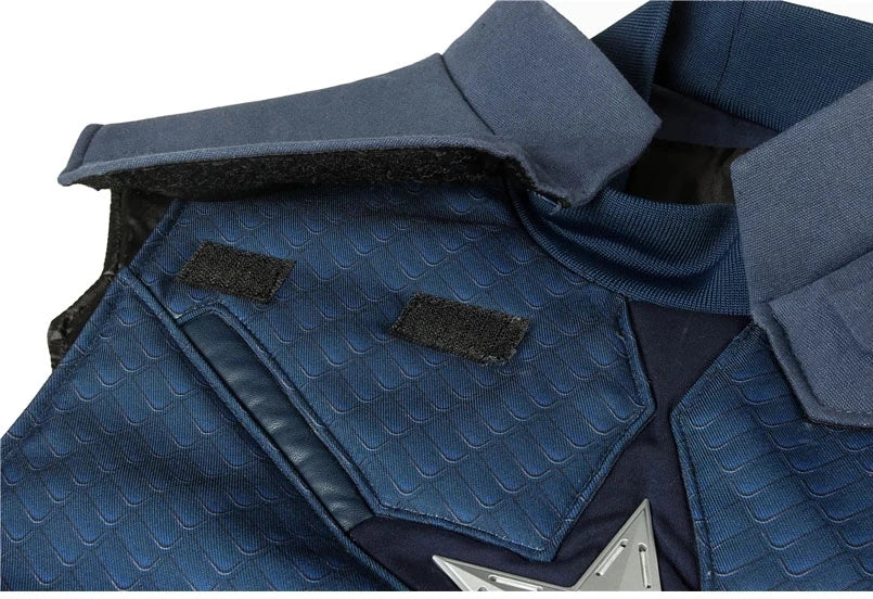 Captain Steven Rogers Cosplay Costume Adult Superhero Battle Uniform Costume Halloween Carnival Suits With Boots
