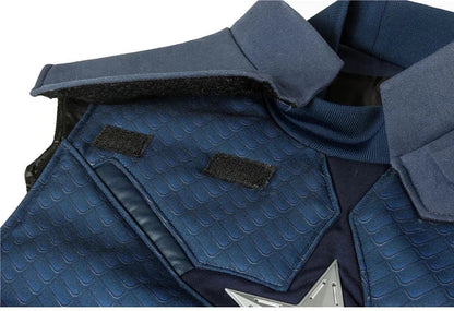 Captain Steven Rogers Cosplay Costume Adult Superhero Battle Uniform Costume Halloween Carnival Suits With Boots