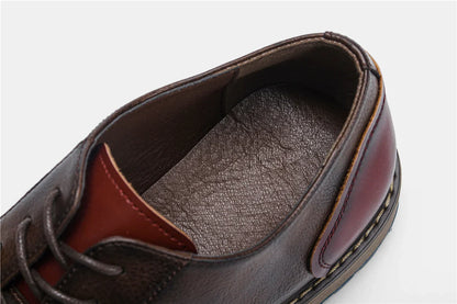 Retro Men Derby Shoes Men Casual shoes Fashion Men Leather Shoes