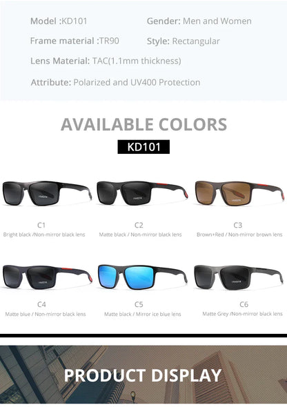 Rectangular Ultra Light Sports Sunglasses Men Polarized TAC 1.1mm Thickness Lens Driving Sun Glasses Women Cat.3