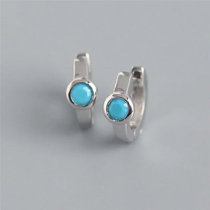 Real 100% 925 Sterling Silver Punk Hip-Hop Link Chain Gothic Studs Earrings for Fashion Women Jewelry Accessories 2022