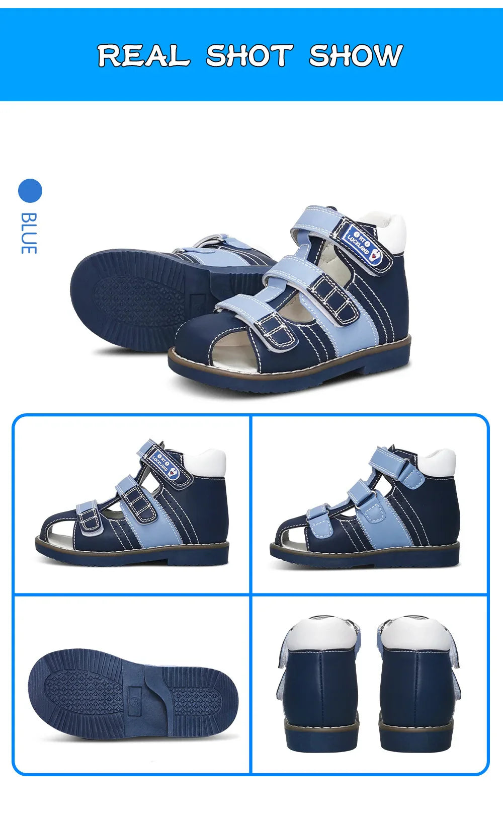 Child Girl Sandals Boys Children's Orthopedic Shoes Summer Toddler Flower Design Princess Flatfeet Footwear 2 To 8Years Age