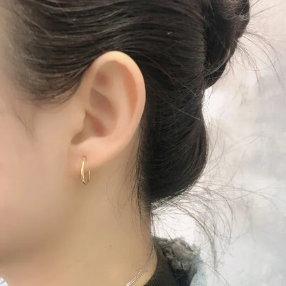 Genuine 925 Sterling Silver Fashion Korean Simple Hoop Earrings for Women Men Charming Chic Party Jewelry Accessories