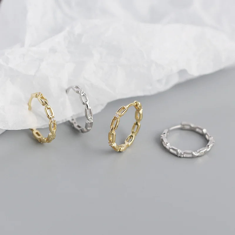 925 Sterling Silver Earring Colorful Dripping Oil Material Ear Ring Ear Buckle Rhombus Shape Trend Wild Girl Women Boy Ear Jewel