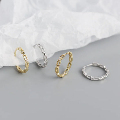 925 Sterling Silver Earring Colorful Dripping Oil Material Ear Ring Ear Buckle Rhombus Shape Trend Wild Girl Women Boy Ear Jewel