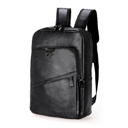Men Backpack PU Leather Bagpack Large Laptop Backpacks Male Mochilas Casual Schoolbag For Teenagers Boys High Quality Rucksack