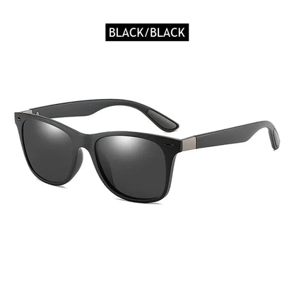 Polarized Sunglasses Men Women Classic Square Plastic Driving Sun Glasses Male Fashion Black Travelling Shades UV400