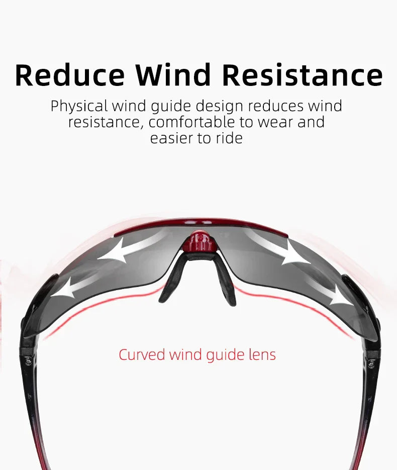 Cycling Polarized glasses Bike Sunglasses Outdoor Sports Sunglasses MTB PC Goggles Eyewear 5/3 Lens Bicycle Accessory
