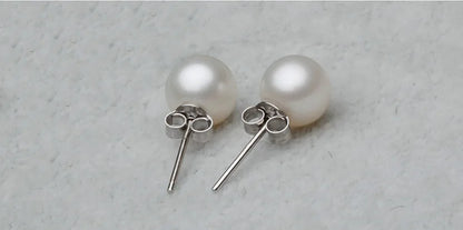 925 Sterling Silver Pearl Retro Stud Earrings For Women Luxury Designer Jewelry Accessories   GaaBou