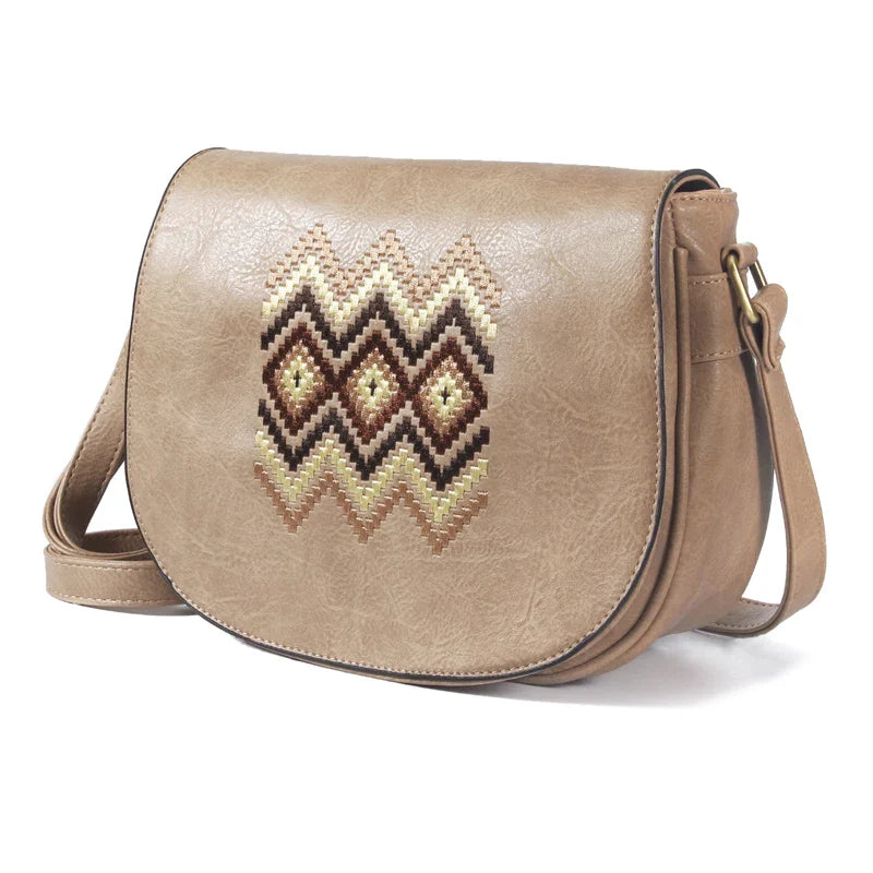 Fashion Shoulder Bag Vintage Women Handbag Purse Embroidery Messenger Bag Quality Small Bag for Girls Crossbody Bag