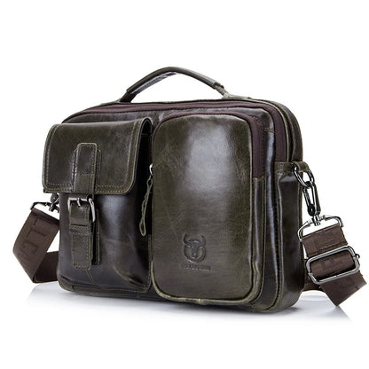 New Genuine Leather Men Crossbody Bag Male Briefcase Messenger Bag Casual Business Briefcase Style Men Shoulder Bag